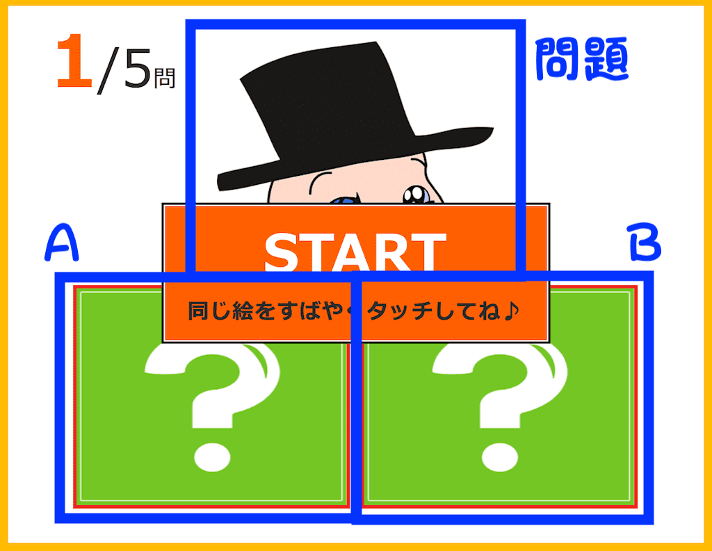 反射神経テストゲーム