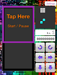 TETRIS screen