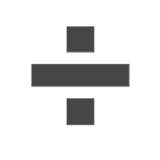 ➗