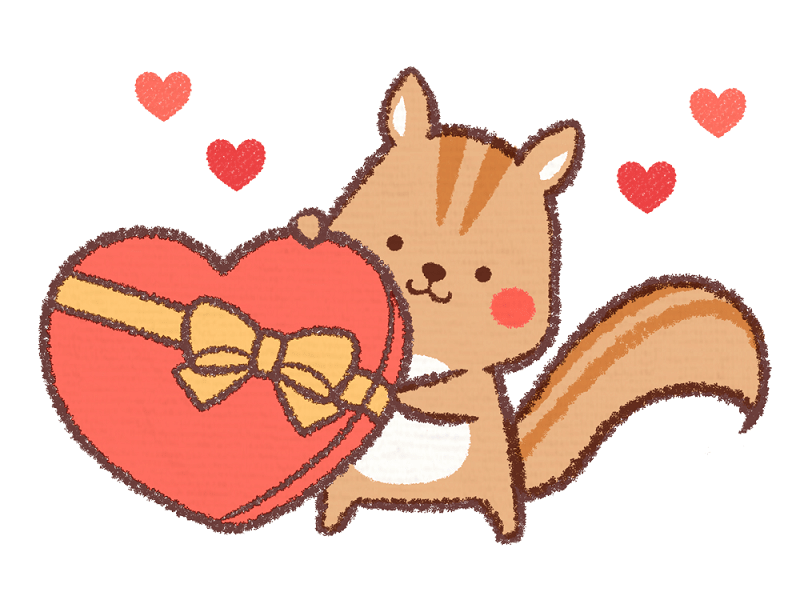 JigsawPuzzle's design:Squirrel with Valentine's Day Chocolate