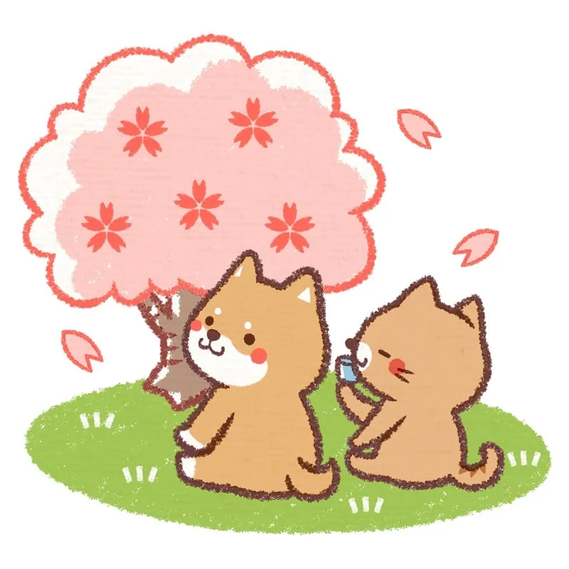 ジグソーパズルのヒント:まったりお花見