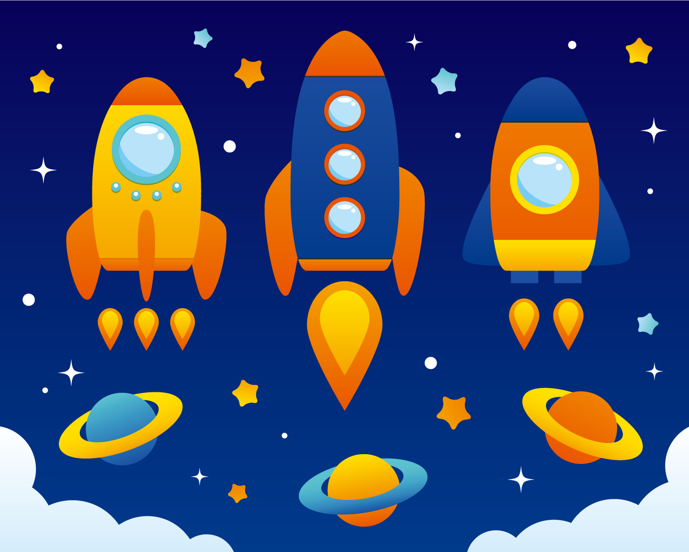 JigsawPuzzle's design:Rocket Launch!