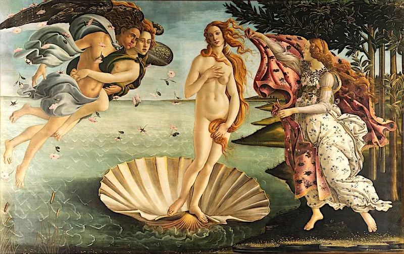 ジグソーパズルのヒント：ヴィーナスの誕生（La Nascita di Venere）