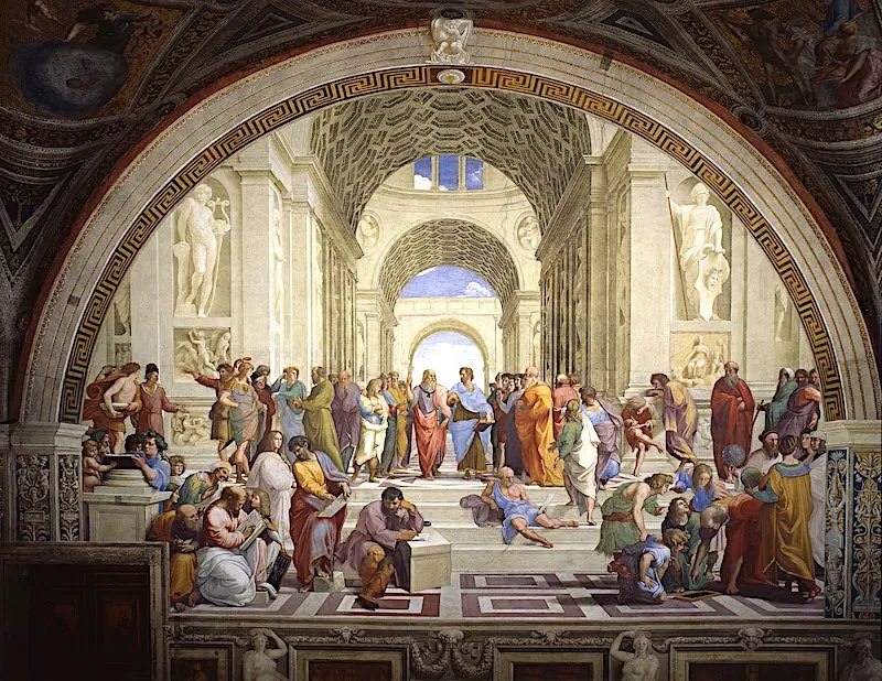 ジグソーパズルのヒント：アテナイの学堂（Scuola di Atene）
