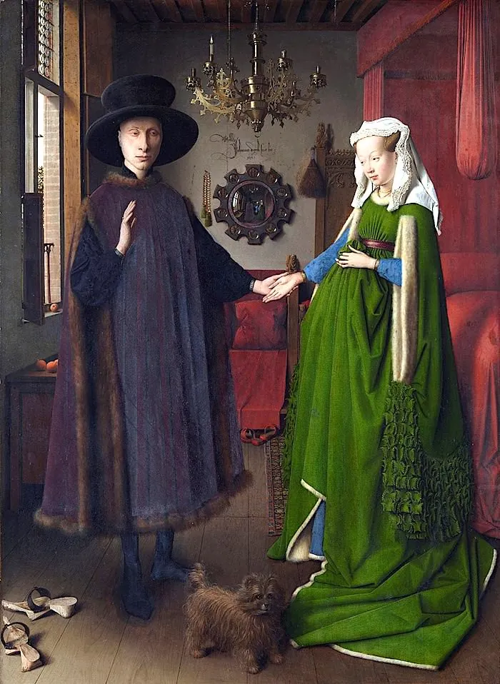 ジグソーパズルのヒント：アルノルフィーニ夫妻像（The Arnolfini Portrait）
