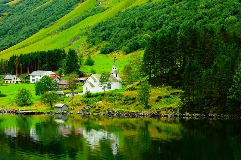 JigsawPuzzle's design:Mountains and Lake (Norway)