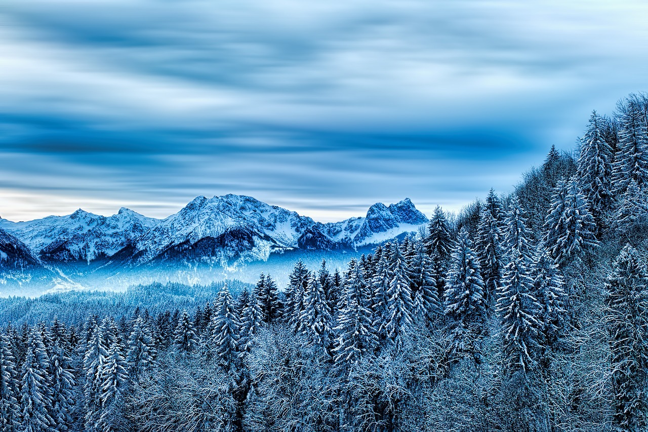 JigsawPuzzle's design:Snowy Mountains (Germany - Allgäu Region)