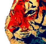 無料ジグソーパズルゲーム「獲物を見据える虎」
