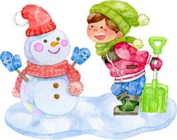 Free Online Jigsaw Puzzle:Conversation with a Snowman