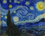 無料ジグソーパズルゲーム「星月夜（The starry night）by ゴッホ」
