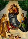 無料ジグソーパズルゲーム「システィーナの聖母（Madonna Sistina）」