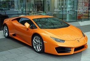 Free Online Jigsaw Puzzle:Orange Lamborghini