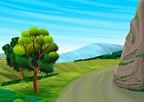 無料ジグソーパズルゲーム「山道」