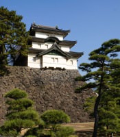 Free Online Jigsaw Puzzle:Fuji Viewing Tower of Edo Castle