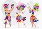 Free Online Jigsaw Puzzle:Dancing Girls