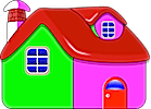 Free Online Jigsaw Puzzle:Colorful House
