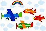 無料ジグソーパズルゲーム「飛行機たちのイラスト」