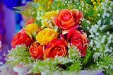 無料ジグソーパズルゲーム「薔薇のフラワーアレンジメント」