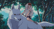 Ghibli 'Princess Mononoke' Jigsaw Puzzle (Free browser game)