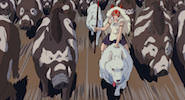 Ghibli 'Princess Mononoke' Jigsaw Puzzle (Free browser game)