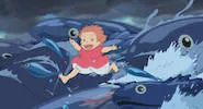 ジブリ「崖の上のポニョ」のジグソーパズルゲーム（無料）