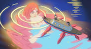 Ghibli 'Ponyo on the Cliff by the Sea' Jigsaw Puzzle (Free browser game)
