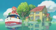 ジブリ「崖の上のポニョ」のジグソーパズルゲーム（無料）