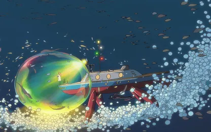 ジブリ『崖の上のポニョ』のジグソーパズル001 (無料ブラウザゲーム)