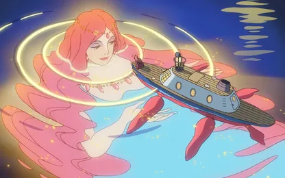 ジブリ『崖の上のポニョ』のジグソーパズル039 (無料ブラウザゲーム)