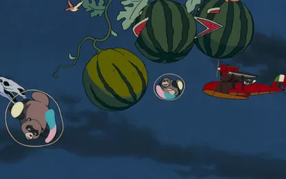ジブリ『平成狸合戦ぽんぽこ』のジグソーパズル028 (無料ブラウザゲーム)