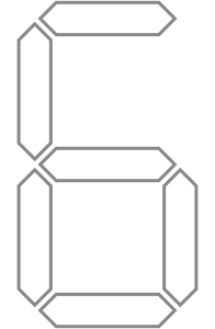 学習教材アプリの数字6