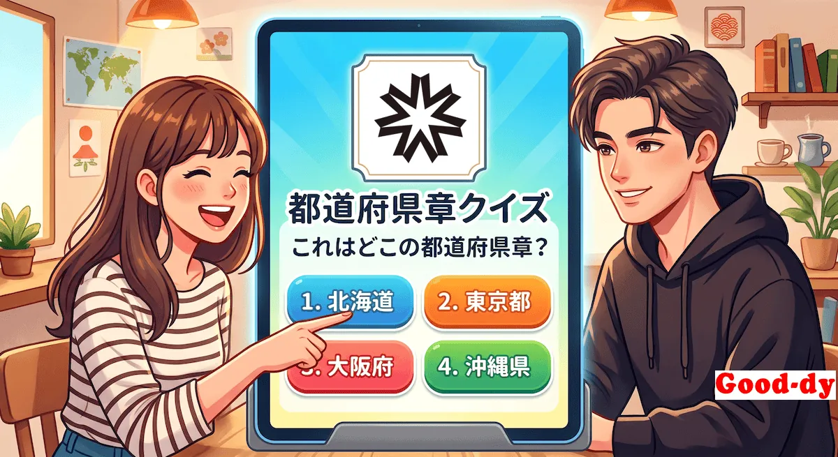 都道府県章クイズ（都道府県マークの問題）