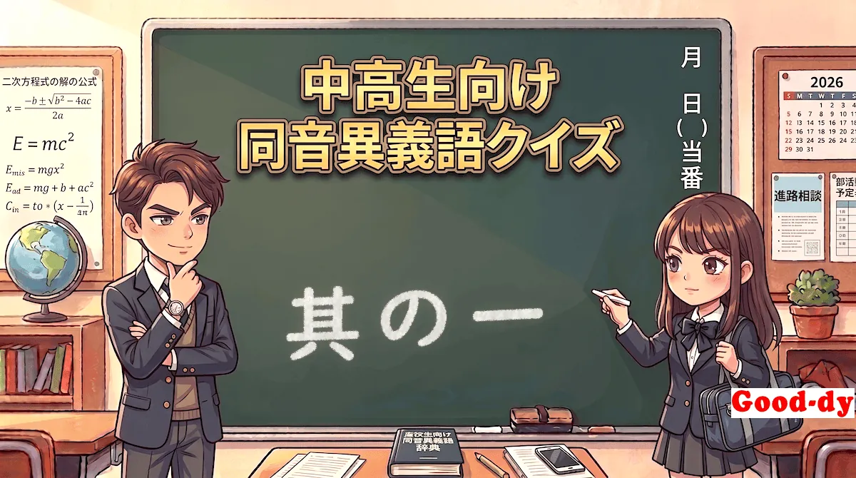 同音異義語の漢字①「中学受験・高校入試」