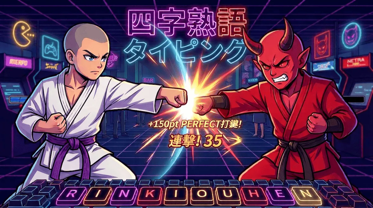 四字熟語格闘タイピングゲーム（無料）