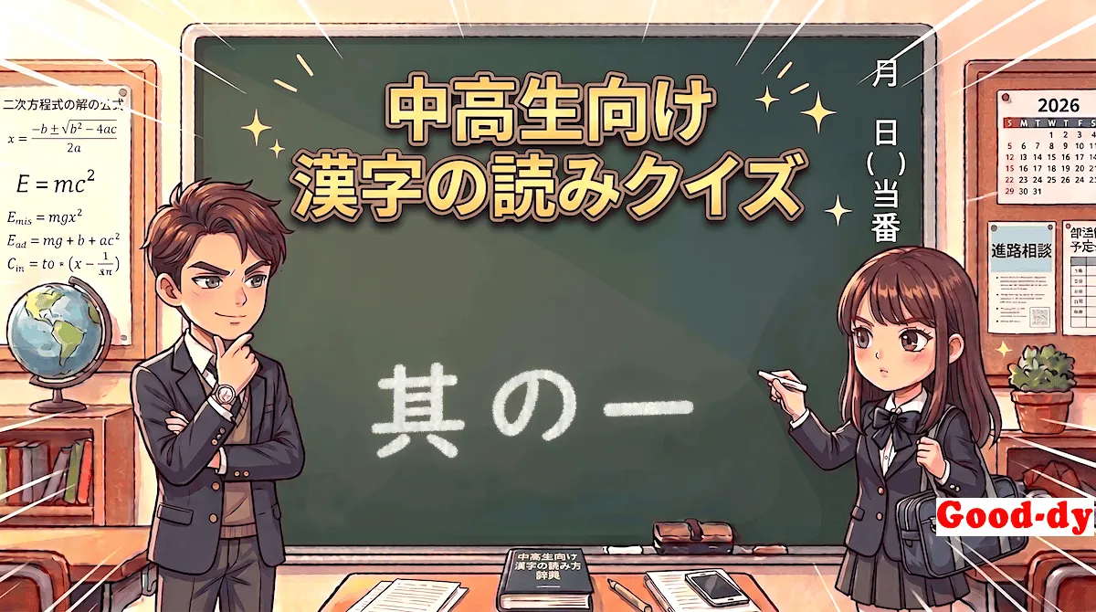 漢字の読み①「中学受験・高校入試」