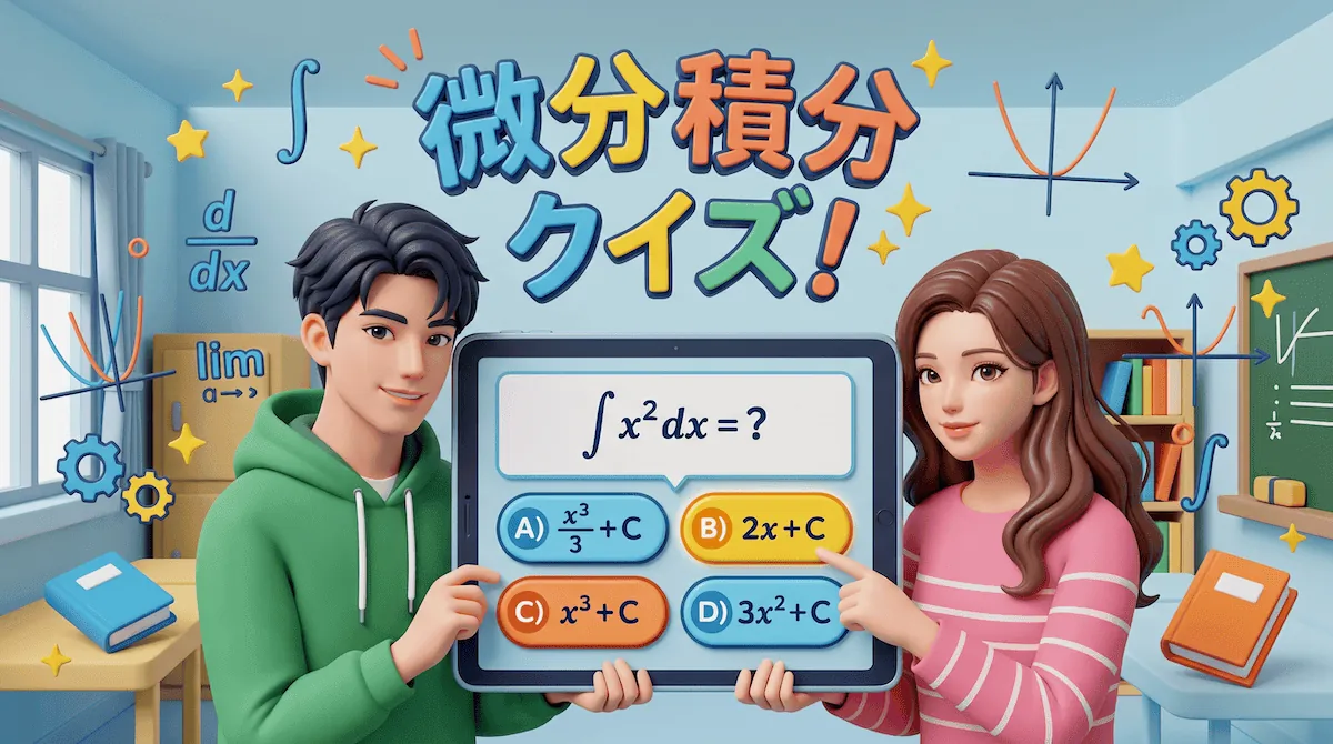 微分クイズ Lv.1（べき乗の微分・多項式） - 高校数学のブラウザゲーム