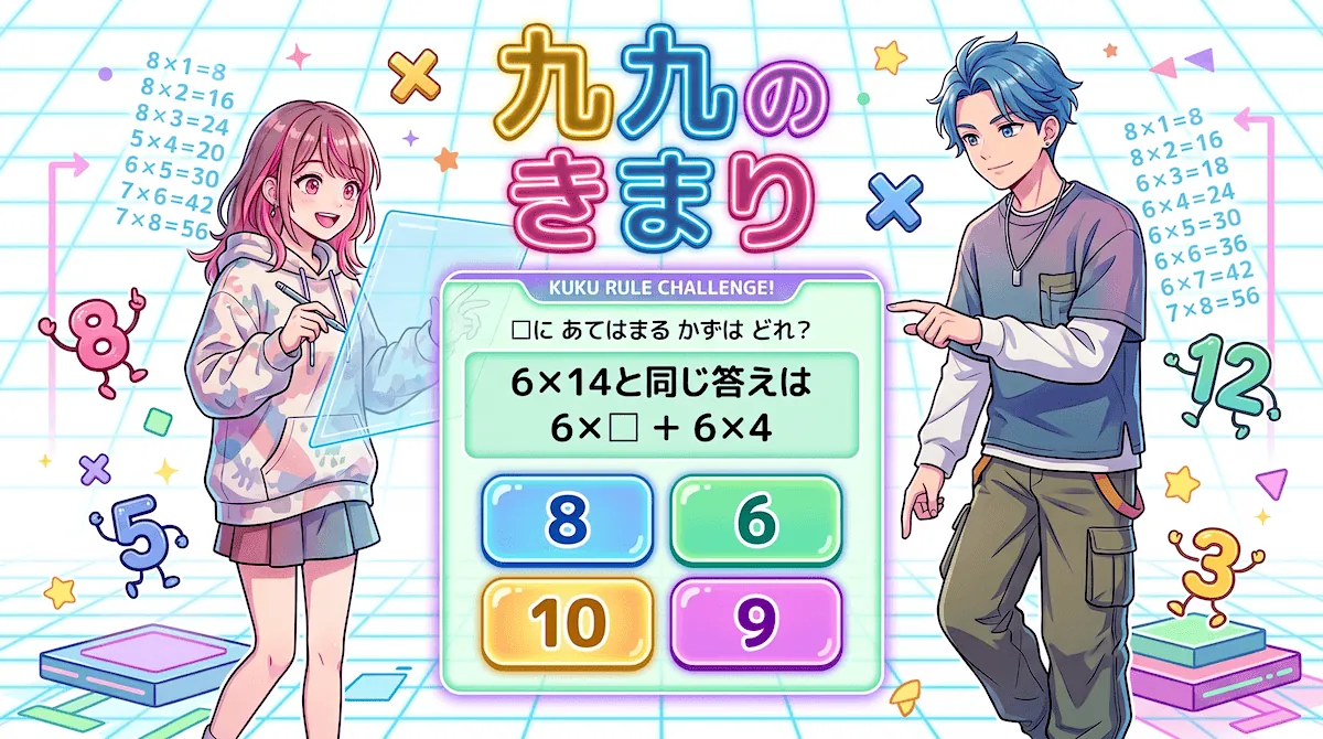 九九のきまり「かけ算の法則」