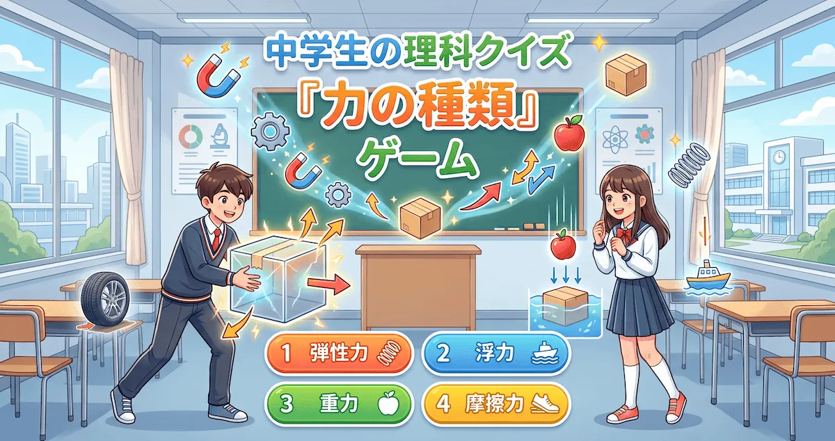 力の種類クイズ（中学生向け）