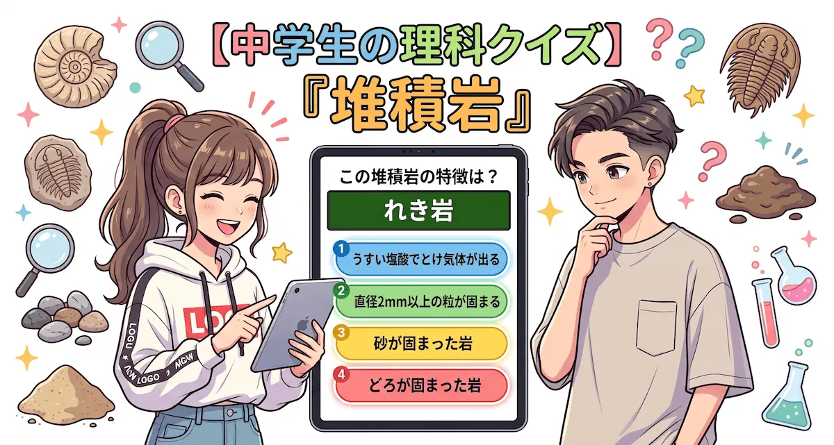 堆積岩クイズ(中学生向け)